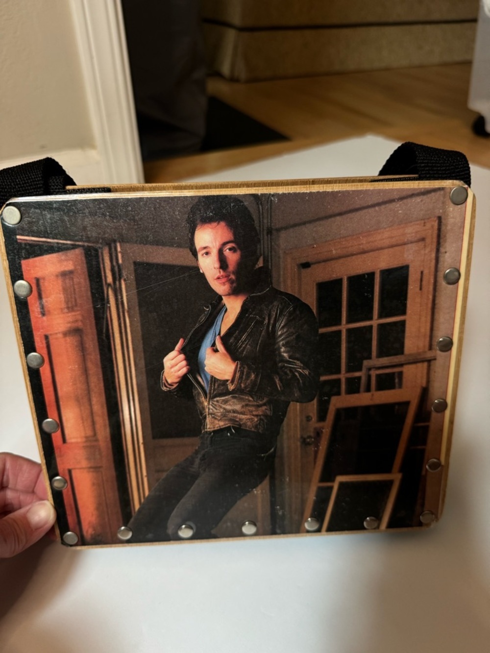 RARE Bruce Springsteen Vintage Vinyl Record Handbag “The River” - Picture 3 of 16